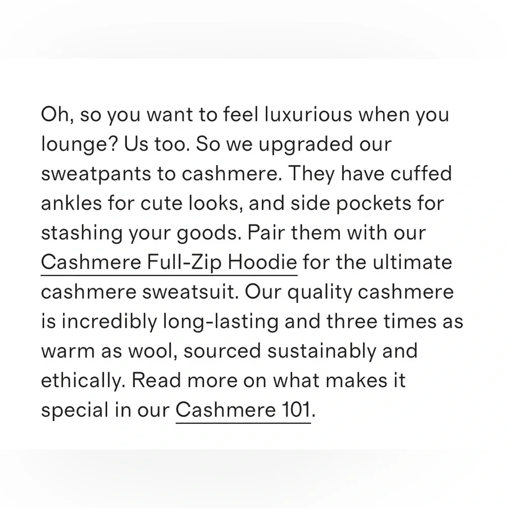 Quince Mongolian Cashmere Sweatpants - Picture 3 of 10